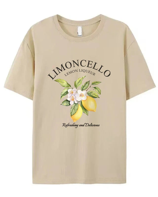 Lemon Floral Print T-Shirt