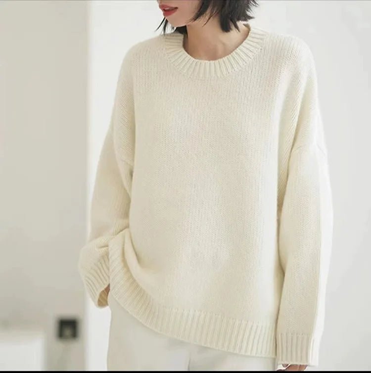 Round Neck Loose Cashmere Sweater