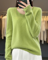 Merino Wool V-Neck Pullover