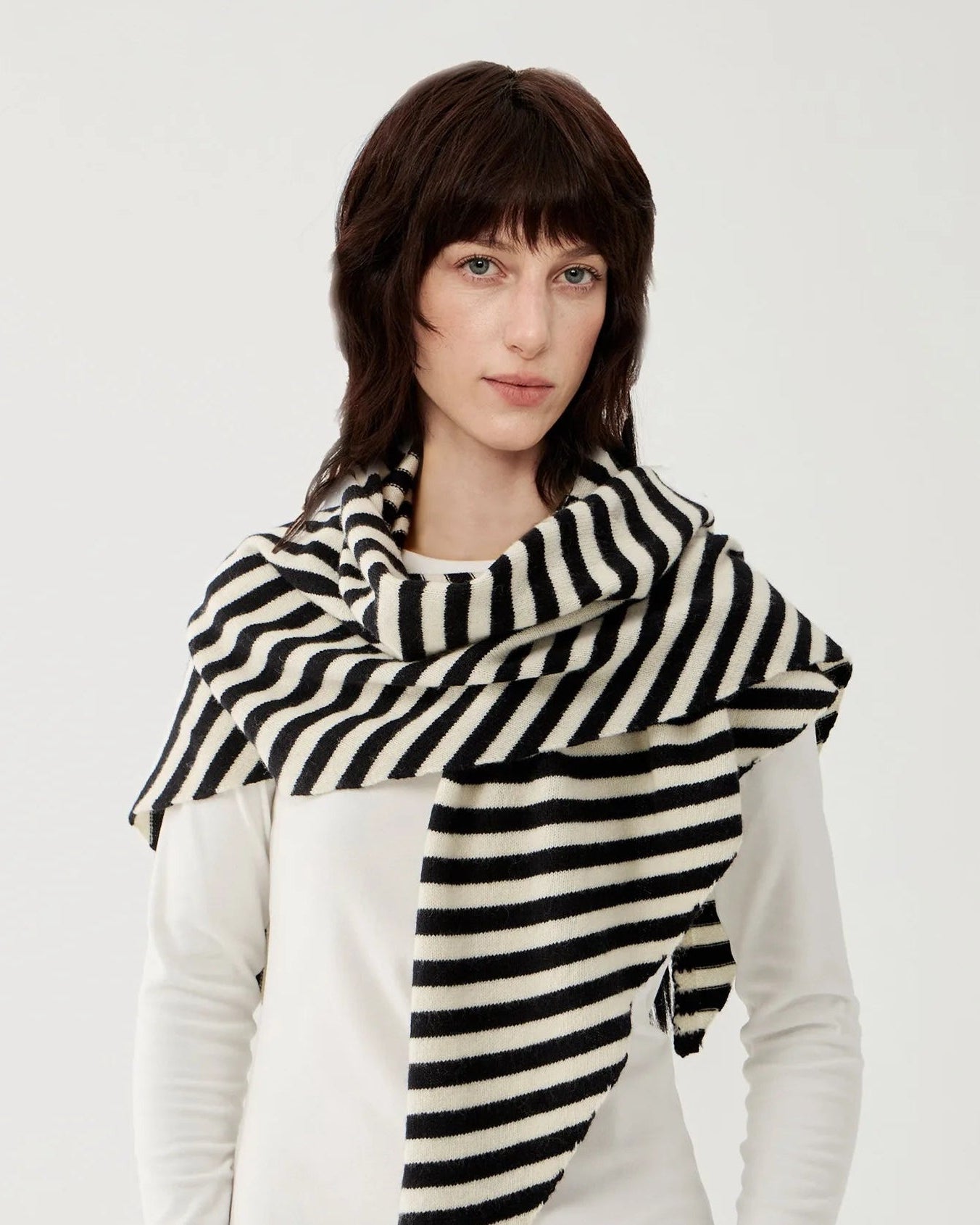 Soft Wool Triangle Wrap Scarf