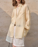 Casual Loose Single-Breasted Long-Sleeved Shirt