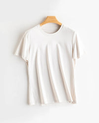 Women's Solid-Color Crew-Neck T-Shirt