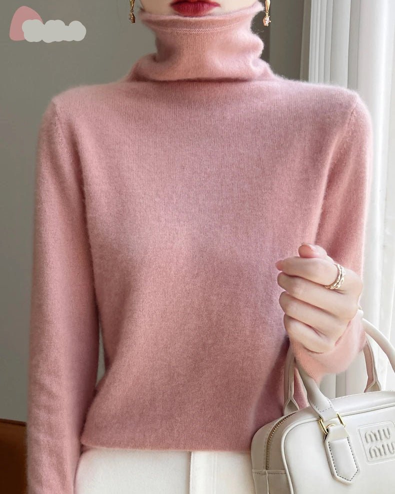 Knitted Wool Turtleneck Sweater