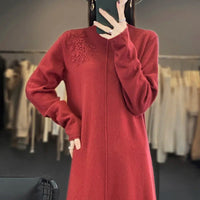 Wool Knitted Long Dress