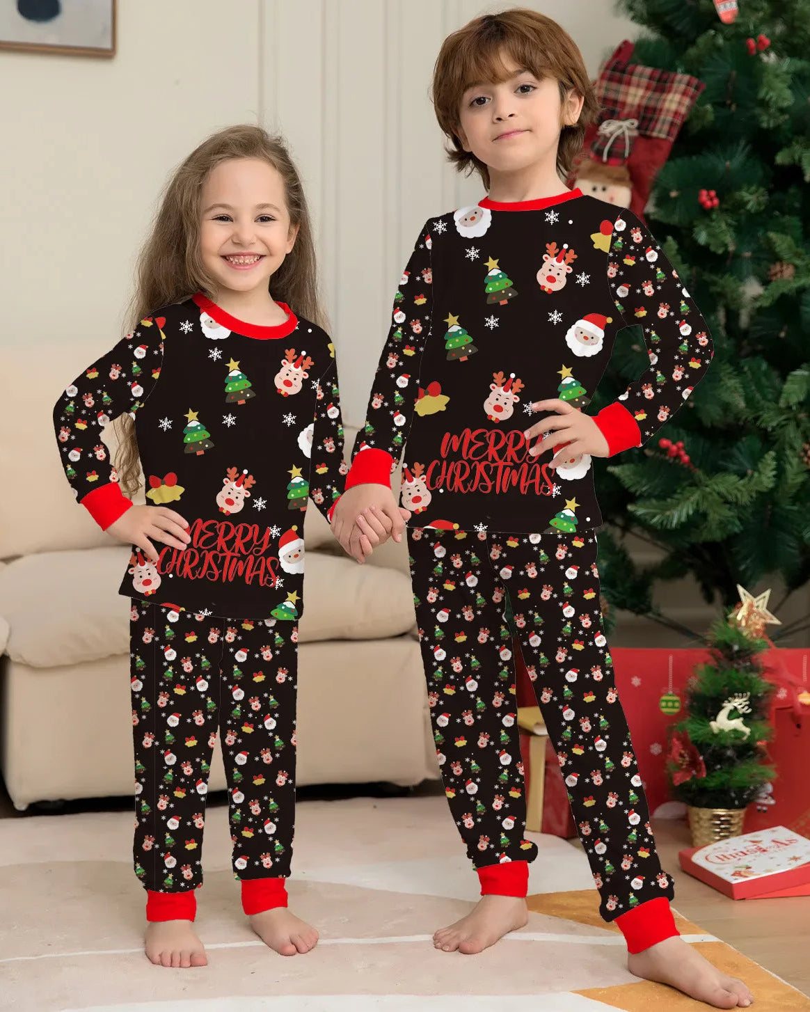 Christmas Family Matching Pajamas Set Pjs