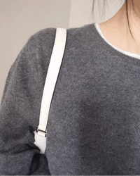 Cashmere Crew Neck Loose Plus Size Sweater