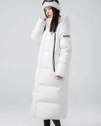Longline Hooded Duck Down Coat