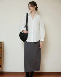 Casual Collared Single-Breasted Loose-Fitting Shirt