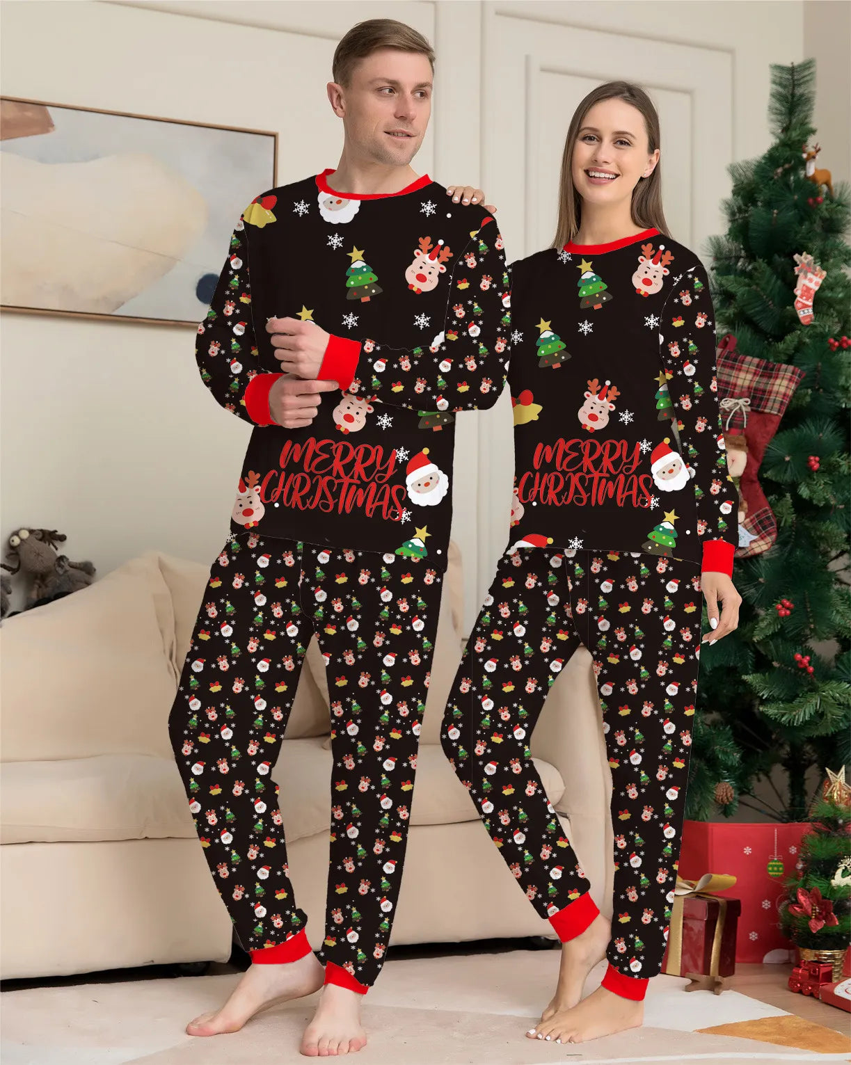 Christmas Family Matching Pajamas Set Pjs