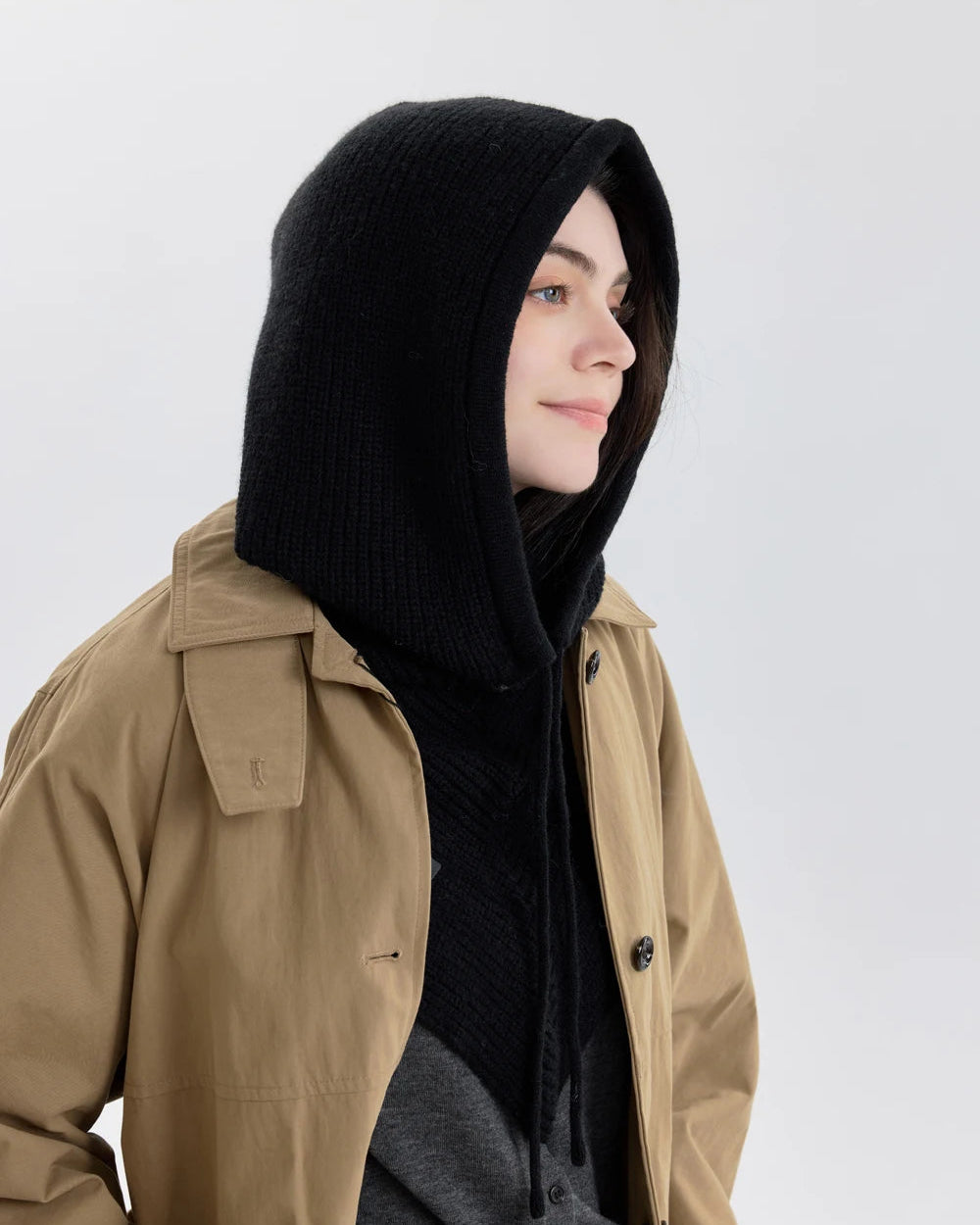 Women's Knit Balaclava Scarf Hat