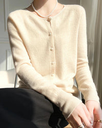 Women's Wool Button Knit Cardigan