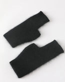 Raccoon Wool Fingerless Thumb Hole Gloves
