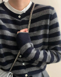 Heavyweight Cashmere Crewneck Cardigan