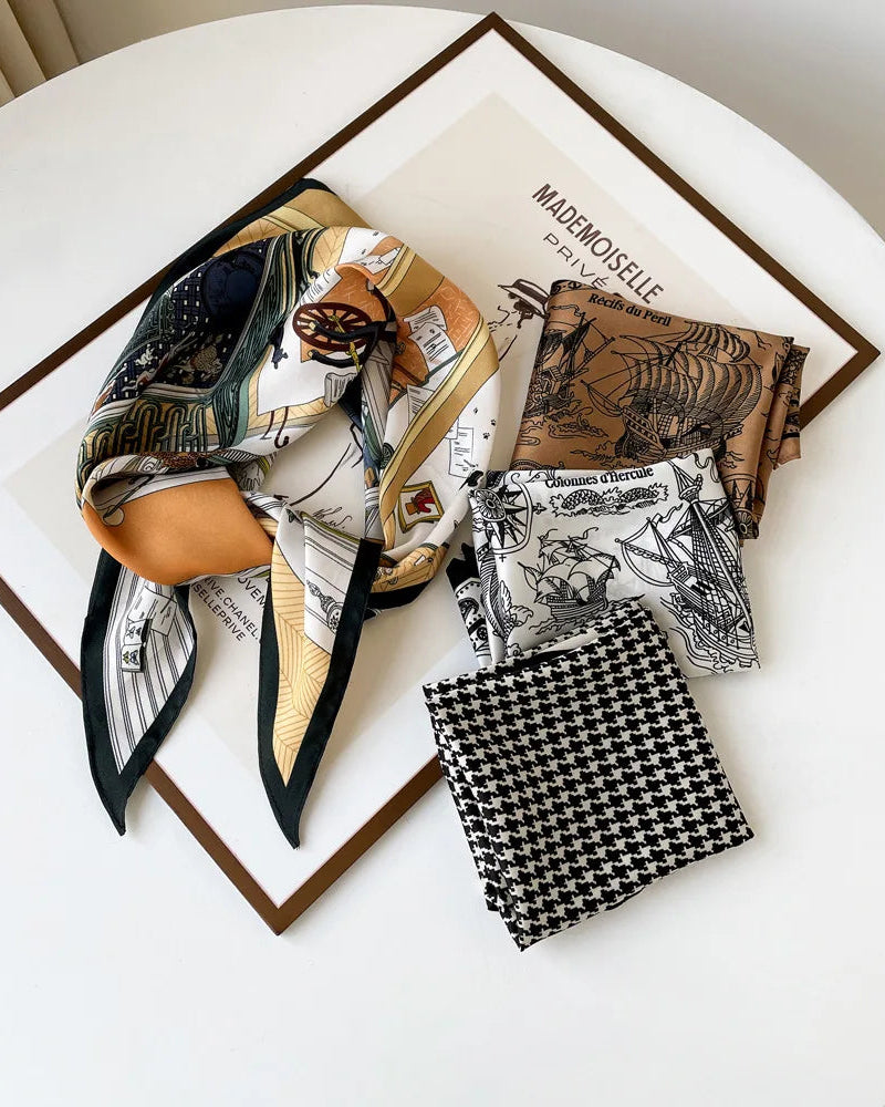 Women's Twill Diamond Silk Scarf