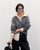 Loose-Fit Mid-Length Knitted Cardigan