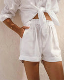 Versatile High-Waisted Stretch Shorts