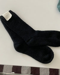 Cashmere Cotton Thermal Crew Socks