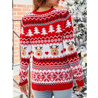 Elk Jacquard Christmas Sweater