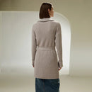 Shawl Collar Belted Merino Wool Cardigan