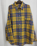Vintage Plaid Oversized Long-Sleeve Shirt