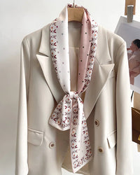 Women's Printed Silk Scarf & Shawl