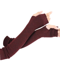 Ribbed Fingerless Arm Warmers