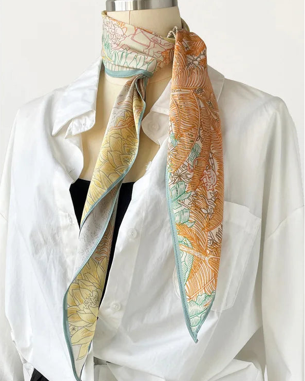 Women's Twill Diamond Silk Scarf