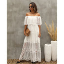 Embroidery Boho Lace Maxi Dress