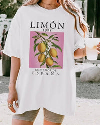 Lemon Botanical Print T-Shirt