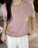Essential Cotton Knit Pullover Top