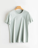 Women's Solid-Color Crew-Neck T-Shirt