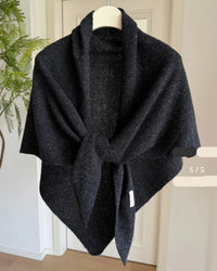 Wool Oversized Triangle Shawl Scarf