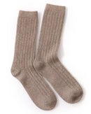 Thick Knit Cashmere Mid-Tube Socks