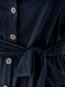 Belted V-Neck Button Front Romper