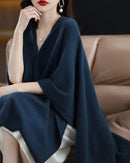 Plus-Size Wool Casual Cardigan Shawl