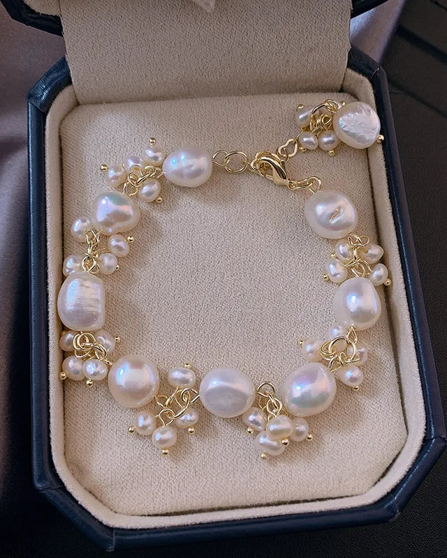 Baroque Freshwater Pearl 14K Gold Filled Bracelet