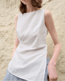 Casual And Sexy Sleeveless Slit Vest