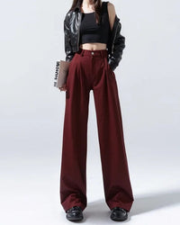 Relaxed High-Waist Wide-Leg Denim Pants