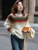 Retro Design Knitted Thick Christmas Sweater
