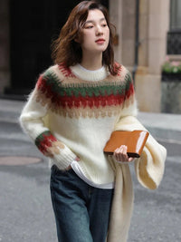 Retro Design Knitted Thick Christmas Sweater