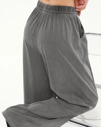 Elastic-Waist Tencel Denim Jeans