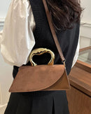 Minimalist PU Leather Square Shoulder Bag