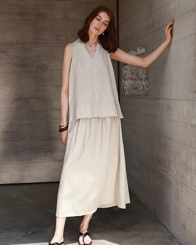 Stylish V-Neck Sleeveless Loose Camisole