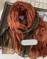 Pleated Long Scarf Shawl