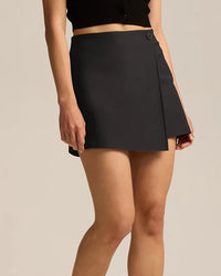 Asymmetric A-Line Mini Skort