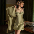 Satin Night Dress & Robe Set