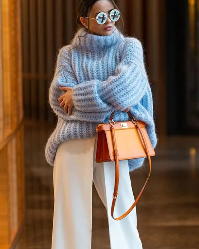 Designers' Oversized Turtleneck Sweater
