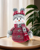 Knitted Christmas Snowman Decorative Figurine