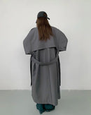 Double Breasted Longline Trench Coat