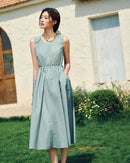 Sleeveless Fashion Waist-Defining Dress